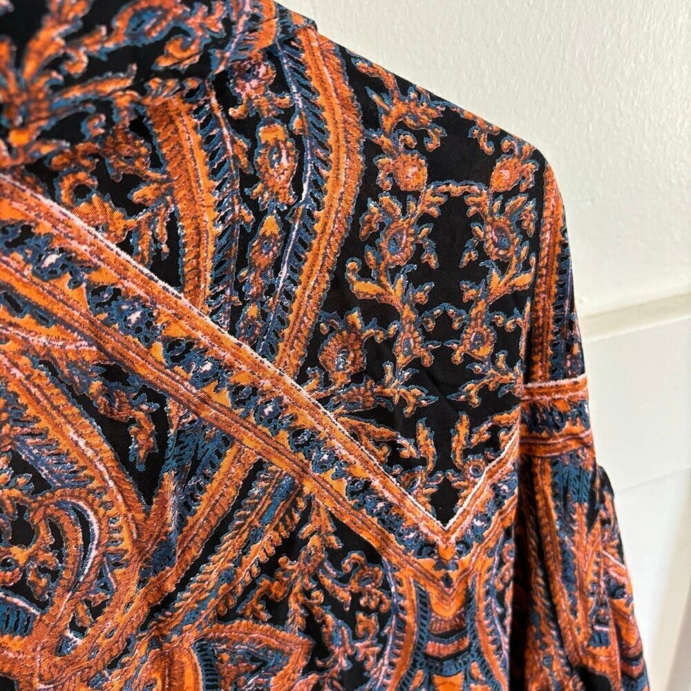 Free People Multicolor Paisley Kimono Top - Picture 11 of 12
